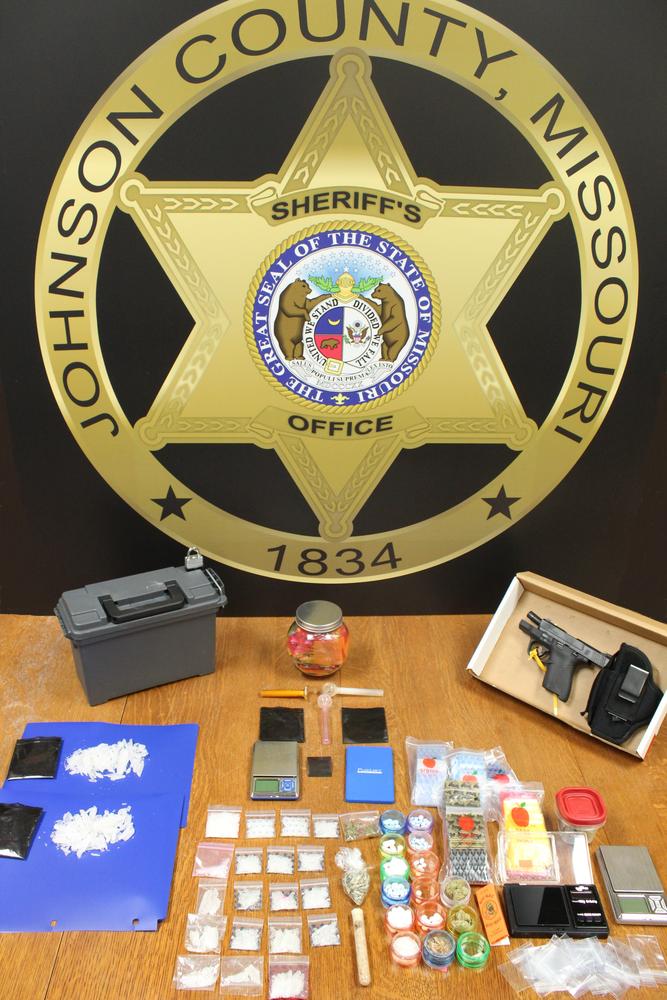 seized drugs on a table