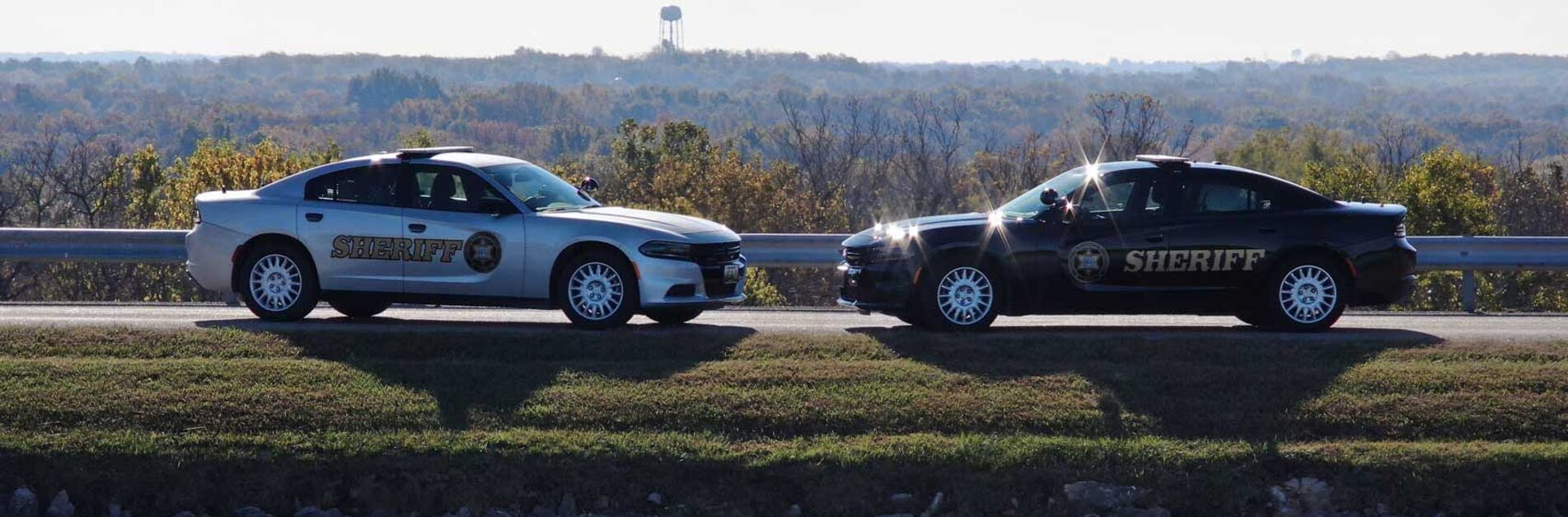 two sheriff patrol cars