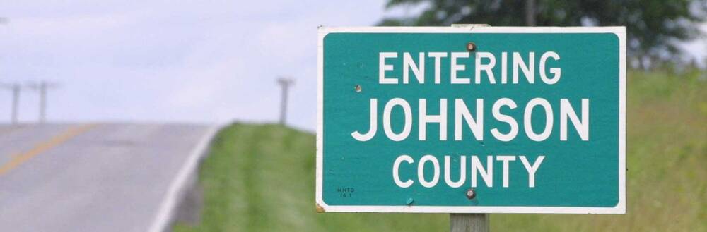 Entering Johnson County Sign