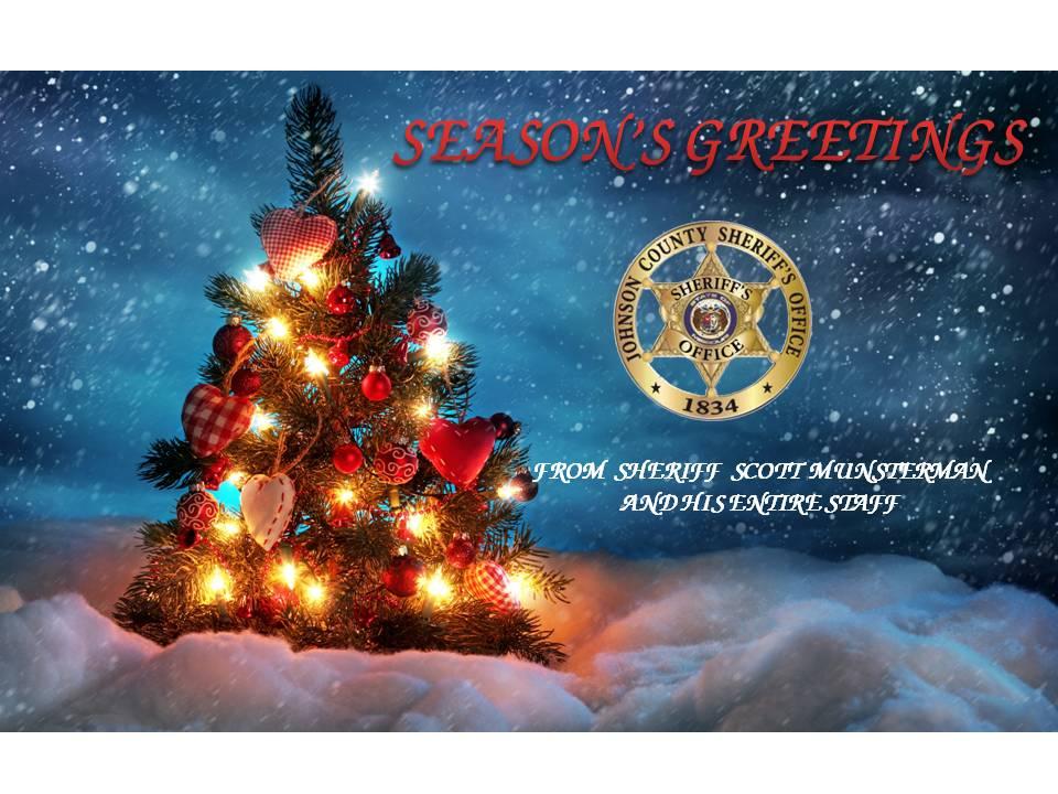 Season's greetings form sheriff Scott Munsterman